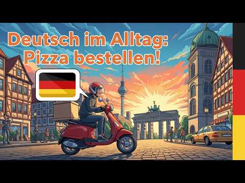 Pizza bestellen auf Deutsch ? 🍕 | Einfaches Deutsch im Alltag - Deutsch lernen Dialoge!