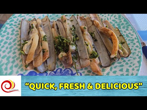 GRILLED RAZOR CLAMS IN 2 MINUTES