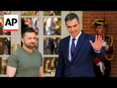 Ukraine's Zelenskyy arrives at Madrid airport for first official visit to Spain