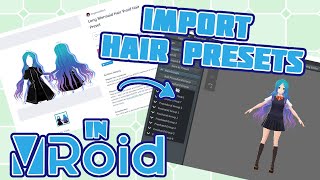 you can just go to view>hidden files, tick that - Tutorial: How to Import Hair Presets in Vroid