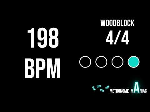 Metronome 198 BPM 4/4 - Woodblock