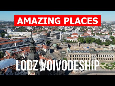 Travel to Lodz Voivodeship, Poland | Cities, tourism, vacation, nature, overview | Drone 4k video