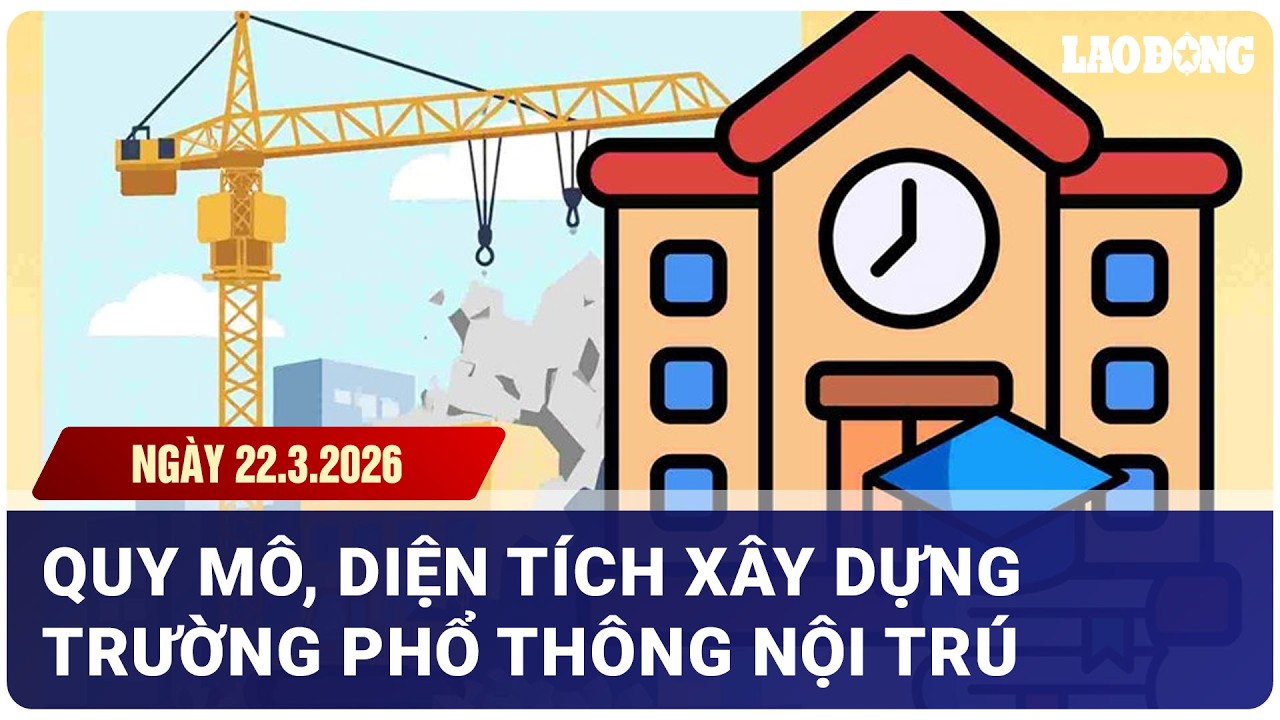 Quy mô, diện tích xây dựng trường phổ thông nội trú