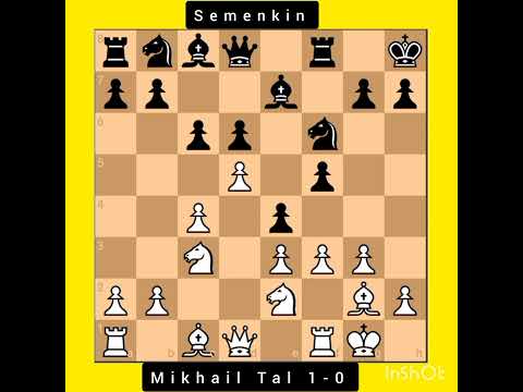 Mikhail Tal vs Semenkin | English Opening, 1954 #chess #king