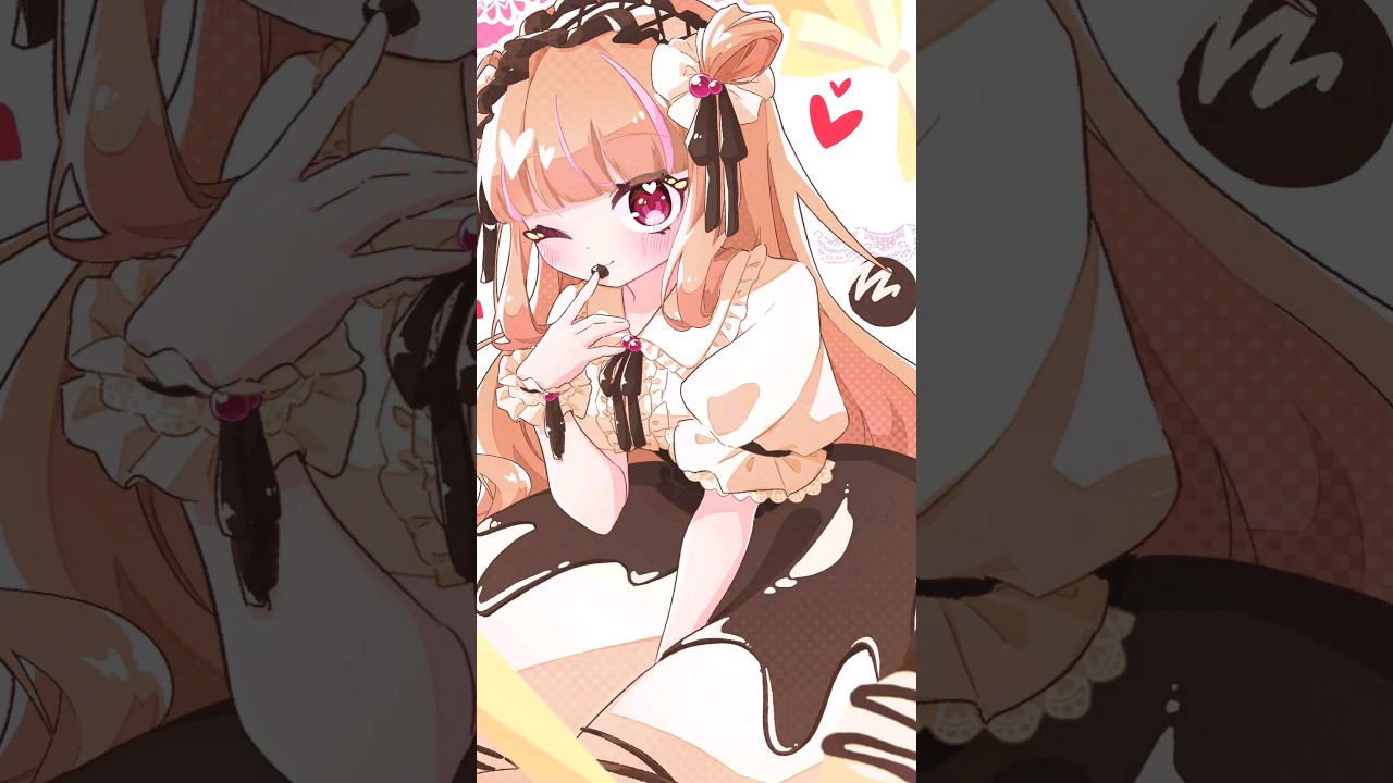 2.14🍫💕#バレンタイン #イラスト #メイキング