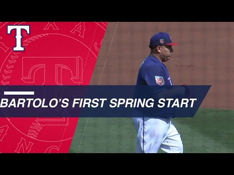 Bartolo Colon makes his first start of the spring with the Rangers