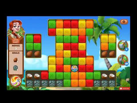 Lost Island Blast Adventure Level 1467 NO BOOSTERS - A S GAMING ✔