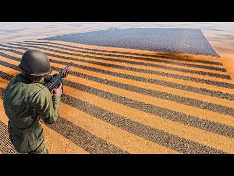 10 LINES OF AMERICAN SOLDIERS vs 1 MILLION HEAVY KNIGHTS - Ultimate Epic Battle Simulator 2 UEBS 2
