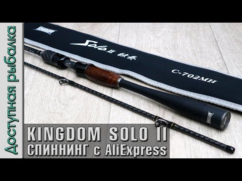 Спиннинг с АлиЭкспресс для твичинга и джига | KINGDOM SOLO II | Обзор, первые впечатления