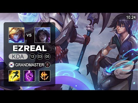 T1 Gumayusi Ezreal Bot vs Kai'sa - KR Challenger Patch 10.24