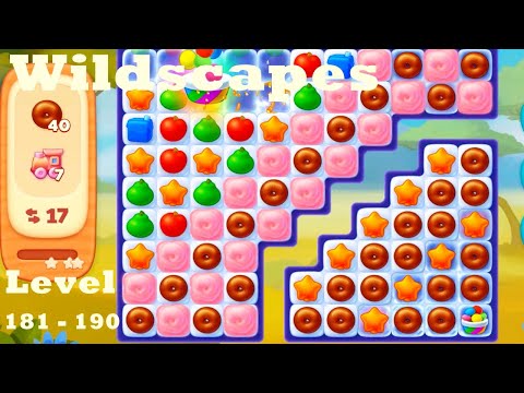 Wildscapes Level 181 - 190 HD Walkthrough | 3 match game | gameplay | ios | android | satisfying
