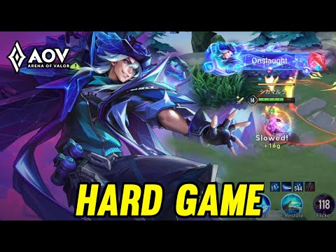 AOV : STUART GAMEPLAY | HARD GAME - ARENA OF VALOR LIENQUAN MOBILE ROV