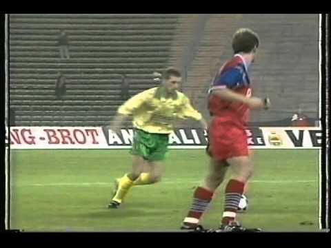 1993 October 19 Bayern Munich Germany 1 Norwich City England 2 UEFA Cup