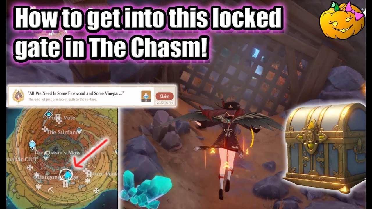 How to get behind the locked gate in the chasm Luxurious Chest