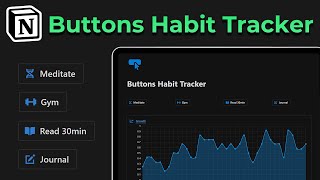 Creating a line graph - How to use Notion buttons to create a Habit Tracker!