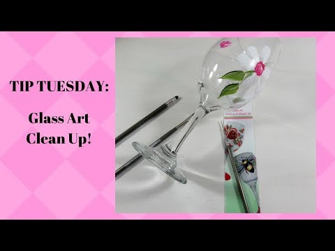 TIP TUESDAY: Glass Art Clean Up! | Dynasty Brushes Review | Aressa | 2019 Video