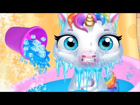 Fun Pony Care Kids Game - My New Born Baby Unicorn - Play Babysitter, Animal Dress Up Games For Kids