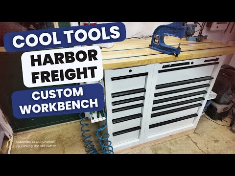 Cool Tools: Customized US General Harbor Freight Toolbox Workbench For Your Shop