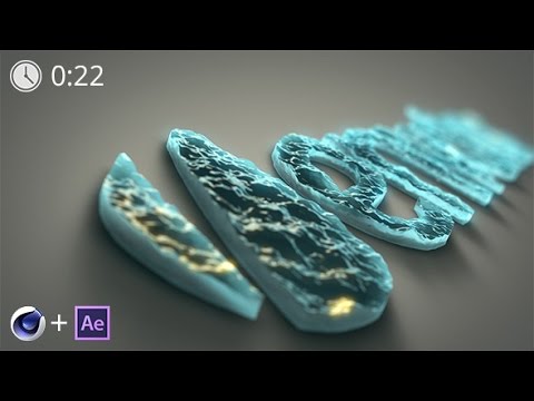 Water Logo Reveal /// Cinema 4D Template