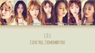 I.O.I – I LOVE YOU, I REMEMBER YOU (사랑해 기억해) Lyrics Han/Rom/Eng
