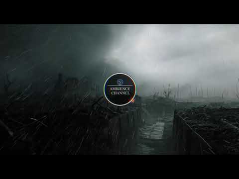 RELAXING RAIN WITH DISTANT ARTILLERY | BATTLE AMBIENCE | AMBIENCE CHANNEL | TWO HOUR for New Version