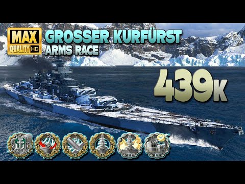 Battleship Grosser Kurfürst: Secondarie build for a giantic game - World of Warships