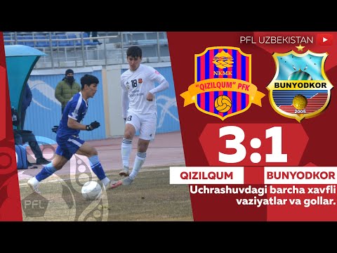 O'zbekiston 🏆 Coca Cola kubogi. 1/8 final QIZILQUM — BUNYODKOR 3:1