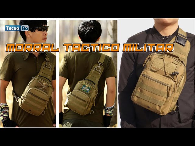 Vídeo relacionado con HALOVIE Mochila Táctica para Hombre Bolso de Hombro Antirrobo con Sistema MOLLE Crossbody Sling Bag para Viaje, Deportes y Urbanos (negro)