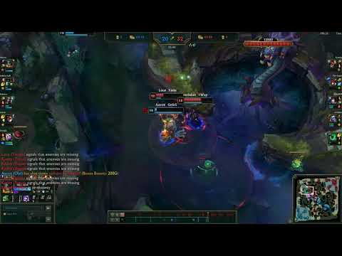 Olaf vs Tristana and Thresh