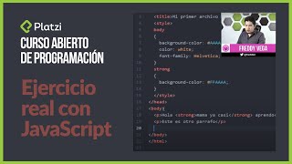 Aprende con Platzi |  HTML, CSS y JavaScript ejercicio real