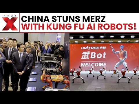 China Stuns Merz With AI Robots Dancing And Fighting - Watch Viral Video!