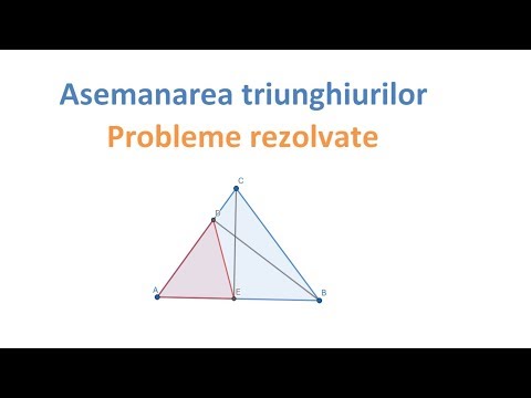 Asemanarea triunghiurilor - Problema rezolvata (clasa a VII-a)