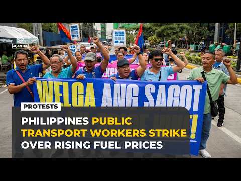 Philippines transport workers launch two-day strike over rising fuel prices