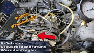 K-Jetronic: Sprawdzanie regulatora ciśnienia rozgrzewania Mercedes