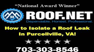 preview picture of video 'How to Isolate a Roof Leak in Purcellville VA'