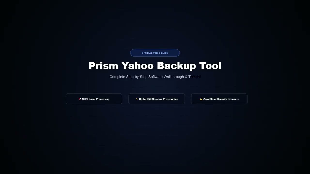 Yahoo Backup Tool video guide preview