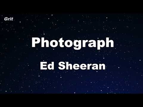 Photograph - Ed Sheeran Karaoke 【No Guide Melody】 Instrumental