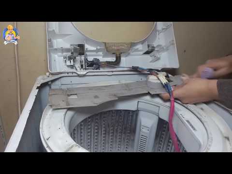 إصلاح الغسالة الفوق اتوماتيك تغير طلمبة الطرد ونظافة كاملة