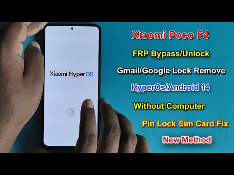 Xiaomi Poco F4 Frp Bypass HyperOs Android 14 | Gmail/Google Lock Remove Poco F4 HyperOs Without Pc