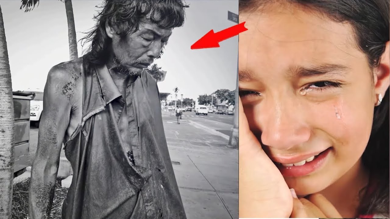 Man left his wife and daughter  20 years later, the girl met a beggar who was her father