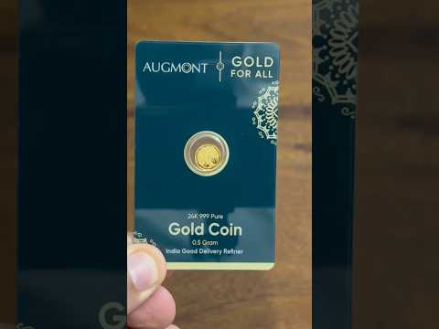 Elegance: 0.5 Gram Pure Gold Coin from Augmont Gold #bullionindia #Gold