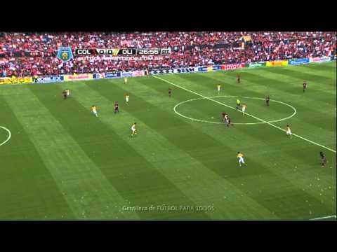 Remate de Alario. Colón 0 - Olimpo 0. Fecha 18. Torneo Final 2014. FPT