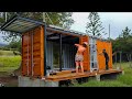 Man Builds Amazing DIY Container House|Low-Cost Housing Start to Finish by @PLAHOUSE-CONTAINER Ep:36