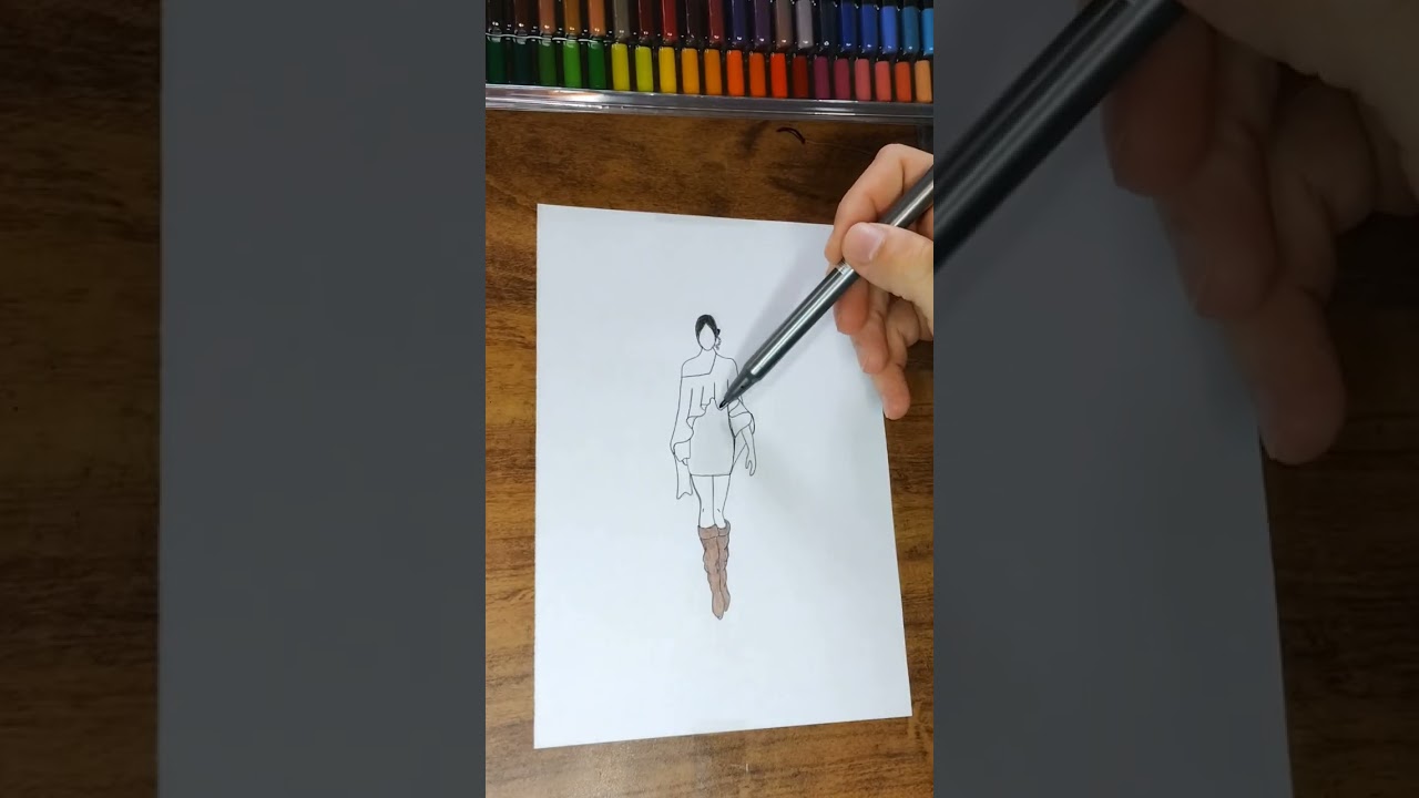 Moda casual (DesenhandoTodoDia). #moda #artwork