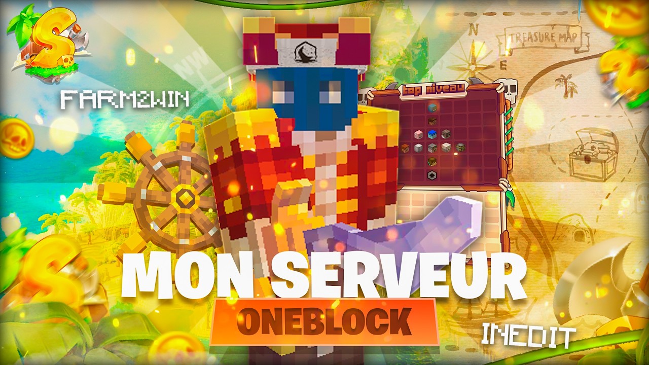 Aperçu vidéo de PLAY.SKYADVENTURE.FR I OneBlock Farm2Win 1.21.8+