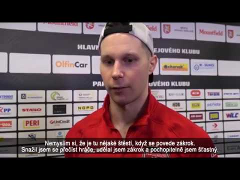 Brandon Maxwell po utkání Mountfield HK – HC Dynamo Pardubice 2:1