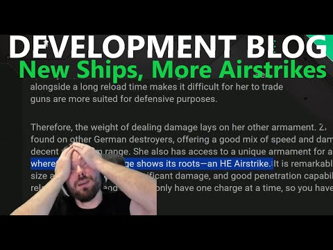 Development Blog - New Ships, More Airstrikes