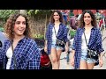 Dangal Girl Sanya Malhotra Full Masti With Media Snapped At Versova For Movie Shooting SanyaMalhtra