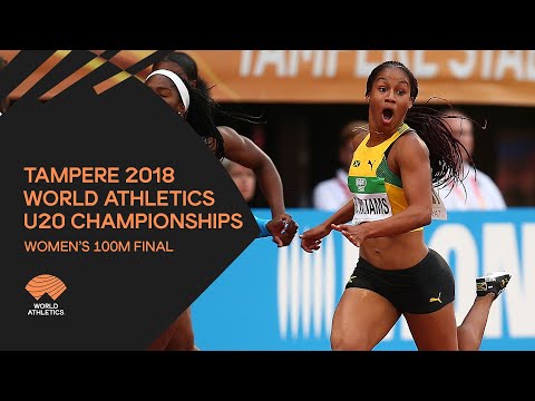 Women's 100m Final - World Athletics U20 Championships Tampere 2018