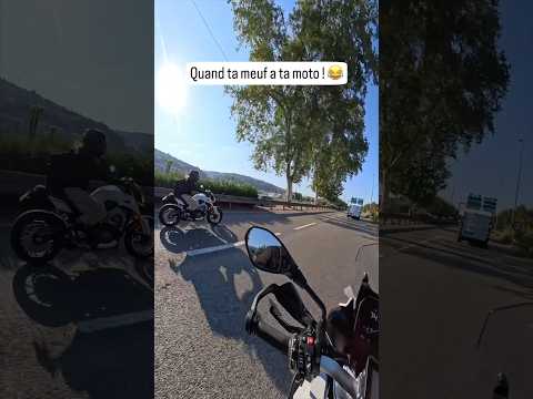 Quand ta meuf à ta moto ! 😂 #moto #motard